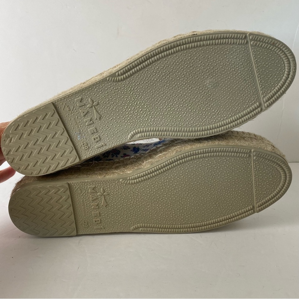 LoveShackFancy Floral Espadrilles in Blue and White - Picture 14 of 16